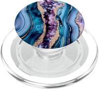 Elegant Abstract Pattern Blue Teal Purple Pink PopSockets PopGrip for MagSafe