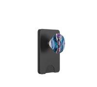 Elegant Abstract Pattern Blue Teal Purple Pink PopSockets PopWallet for MagSafe