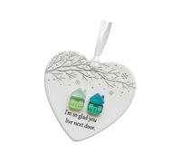 Elegant Acrylic Holiday Keepsakes With Double Sided Design Perfect Housewarming Neighbor Friend Ceramic Friendship Ornament