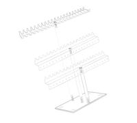 Elegant Acrylic Jewelry Display Stand Storage Organizer 3 Tier Clear Accessory Shelf for Necklaces and Bracelets