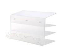 Elegant Acrylic Keyboard Mouse Shelf 3-Tier Keyboards Storage Stand Holder