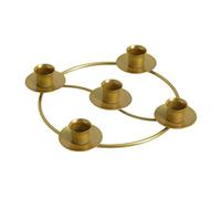 Elegant Advent Candle Center Ornament, 25cm European Simple Round Candlestick, Holds 5 Cone Candles, Suitable for Home and Church Tabletop Ornaments (Style A)