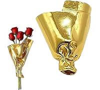 Elegant Alloy Floral Brooch Artful Mini Flower Vase Brooch Wearable Flowers Bouquets Clip DIY Lapel Pins Insert Fresh or Dried