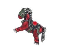 Elegant Alloy Horse Brooch Pin Jewelry Accessory Portable For Women Unisex Vintage Inspire Accessory Daily Use Statement Horse Brooch