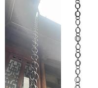 Elegant Aluminum Rainwater Diverter Chain - Decorative Gutter Water Catcher for Efficient Flow Management, Ideal for Home & Garden Drainage Solutions