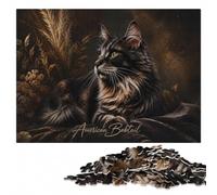 Elegant American Bobtail Adult Jigsaw Puzzle, Wooden, 1000 Pieces | A hands-on home pastime - a practical indoor pastime on quiet evenings.