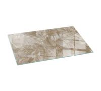 Elegant and Durable Glass Hearth Protector Delicate Leaf Patterns 100x50 cm