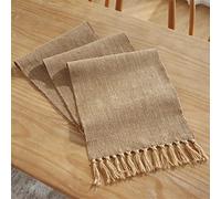 Elegant And Luxurious Cotton Linen Table Runner Dinning Table Decoration Tablecloth Hand-Woven Table Cover Runners Home Kitchen Event Wedding Decor Supplies Table Runner,2 Colors
