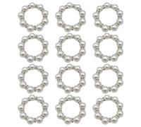 Elegant And Practical Table Decor Elegant Dining Table Accessories Sophisticated Pearls Beaded Napkin Rings Holder Decoration