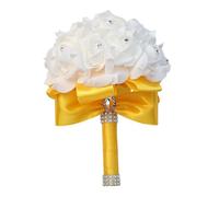 Elegant And Romantic Wedding Bouquet For Stylish And Attracting Ceremony More Color Bridesmaid Bouquet PE Bridal Bouquet Golden Ribbon