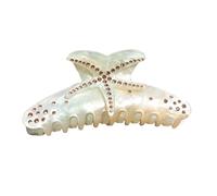 Elegant And Starfishes Theme Hair Clip Rhinestones Embellished Design Premium Acrylic Accessory Large Capacity Grip For Prom Event Acrylic Hair Clip