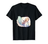 Elegant Angel Pastel Wings Heavenly Spiritual Art T-Shirt
