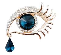 Elegant Angel Tears Lapel Pin - Retro Angel Eyes Brooch Vintage Inspired Tear Pin | Vintage Alloy Brooch Angel's Tears Design Lovers Wedding Jewelry Angel Tears Brooch for