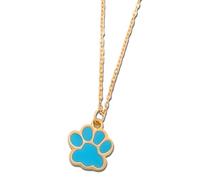 Elegant Animal Paw Print Necklace - Chic Gift for Pet Lovers, Simple Unplated Design - Christmas, Birthday Gift, Adjustable, Stainless Steel, No Gemstone