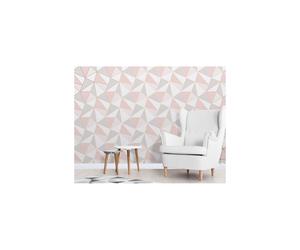 Elegant Apex Geo Sidewall Rose Gold Wallpaper Wall Decoration 0.52M X 10.05M