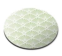 Elegant Art Deco Pattern - Flexible Round 5mm Rubber Mouse Mat Pad Office Home Novelty Printed Desk Accessory 12535