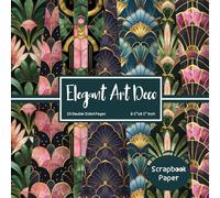 Elegant Art Deco Scrapbook Paper: Double Sided Craft Paper for Gift Wrapping, Great For Craft Projects, Scrapbooking Paper, Ephemera for Junk ... and Gold Art Deco Pattern) Paper Size 8.5"