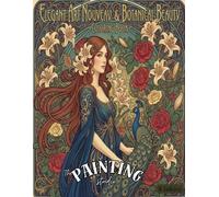 Elegant Art Nouveau & Botanical Beauty: The Painting Studio