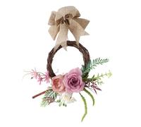 Elegant Artificial Floral Wreath Rattan Rings Wall Decors For Home Bedroom Cafes Wedding Indoors Outdoor Decoration Silk Flower Home Decors