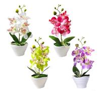 Elegant Artificial Flower Orchid for Home and Office, Decoration for All Seasons (C)
