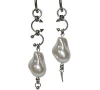 Elegant Asymmetrical Baroque Pearl Earrings It features spike details for a sweet and versatile style of a durable alloy baroque