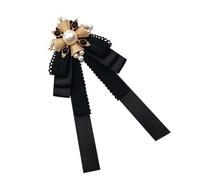 Elegant Badge Neck Tie Daily Wear Ribbon Tie Uniform Bowtie For Formal Occasion Fashion Bowtie