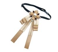Elegant Badge Neck Tie Daily Wear Ribbon Tie Uniform Bowtie For Formal Occasion Fashion Bowtie