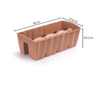 Elegant Balcony Flowerpot Bridge for Railings Indoor Outdoor 3 Colours 7L - 18L
