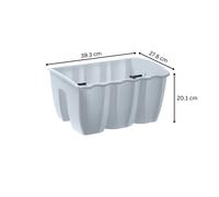 Prosper Plast DCRO400-S449 39.3 x 27.8 x 20.1 cm Crown Flowerpot - White