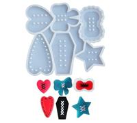 Elegant Ballet Ribbon Hair Clip Molds Soft Silicone Moulds Wedding Hairstyle Accessory Moulds Party Hair Fashion Molds