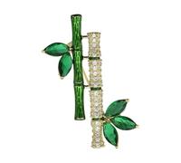 Elegant Bamboos Designs Brooch In Zines Alloy Combining Retro and Modern Styles for Distinctive Fashion Statement Pieces