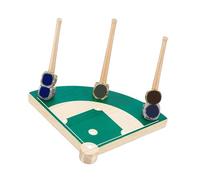 Elegant Baseball Ring Holder Sturdy Wood Ring Storage Stand Holder for Baseball Fan and Jewelry Collectors