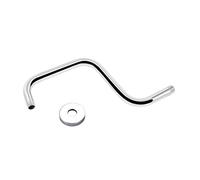 Elegant Bathroom Shower Accessory Shower Head Risers with Flanges Steel Gooseneck Extension Arm Simple Installation Showerhead Extension