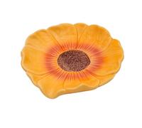 Elegant Bathroom Soap Dish, Inspired by Nature Sunflower, Ceramic Soap Dish Holder, Self-Draining and Multiple Styles for Bathroom Kitchen Accessories