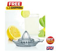 Elegant BHL Glass Lemon Squeezer - Portable, Dishwasher Safe Citrus Juicer