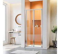 ELEGANT Bifold Shower Door Enclosure Glass Reversible Design 700mm Bi-fold Shower Door