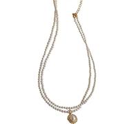 Elegant Big White Pearl Beads Choker Clavicle Chain Necklace For Women Wedding Jewelry Collar