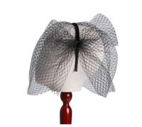 Elegant Birdcage Veil Headband for Wedding Bride Face Covering Mesh Hairhoop Fashion Birdcage Net Fascinator Veil