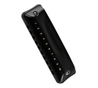 Elegant Black 10 Hole Blues Harmonica Exquisite Instrument Suitable For Beginners Harmonica Suitable For Beginners (Color : G)