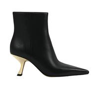 Elegant Black Ankle Boots with Gold Heel - female - Michael Kors - Heeled Boots - Black - 5 1/2 UK - Shoes 5 1/2 UK