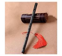 Elegant Black Bamboo Flute Professional Woodwind Instrument Easy To Play Transverse Flute Professional Performance To Bamboo Flute (Color : E)