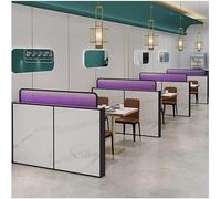 Elegant Black Glass Partition Wall - Stylish for Dining Areas, Desks & Restaurants, Perfect Short Divider Decoration (100x30cm) for Modern Interiors