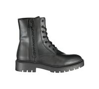 Elegant Black Lace-Up Ankle Boot - female - Calvin Klein - Lace-up Boots - Black - 3 UK - Shoes 3 UK