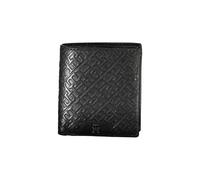 Elegant Black Leather Wallet- male- Tommy Hilfiger- Wallets & Cardholders- Black- ONE SIZE- Accessories ONE SIZE
