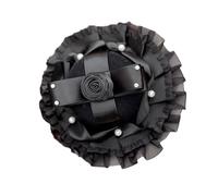 Elegant Black Organza Fascinator Hat Clip Fashion Accessory For Weddings And Special Event With Lace Trims Designs