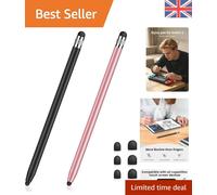 Elegant Black & Rose Gold Tablet Stylus - Protects Screens, Easy to Use