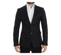 Elegant Black Silk Blend Blazer - male - Dolce & Gabbana - Blazers - Black - M - Jackets M