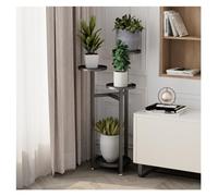 Elegant Black Tall Plant Stand - 80cm Indoor/Outdoor Flower Rack & Corner Planter Holder - Stylish Multi-Pot Display Shelf for Home & Garden Decor, Perfect for Plant Lovers