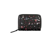 Elegant Black Wallet with Zipper and Contrasting Accents, female, Desigual, Wallets & Cardholders, Multicolor, ONE SIZE, Accessories ONE SIZE