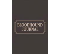 Elegant Bloodhound Pattern Design: Bloodhound Journal | 120 Pages | 6 x 9 College Writing Book